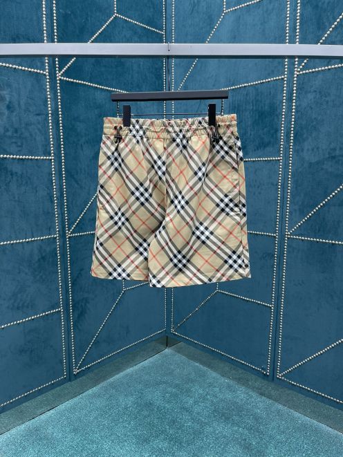 バーバリー ブランド コピー チェックショートパンツ ドローストリング仕様 上質感