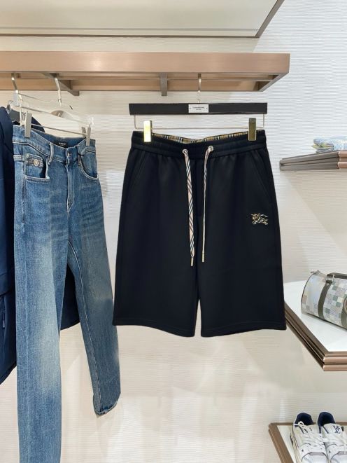 バーバリー 格安 スウェットショートパンツ 刺繍ロゴデザイン 高再現度