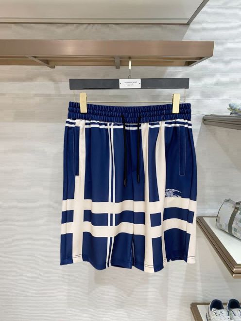 バーバリー 本物級コピー グラフィックチェックショートパンツ ドローストリング仕様 圧倒的な再現度