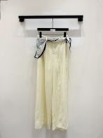 シャネル ハイブランド ワイドパンツ スカーフベルトデザイン 上質感