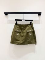 シャネル ハイブランド ミニスカート カーゴポケットデザイン ロゴプリント 高評価