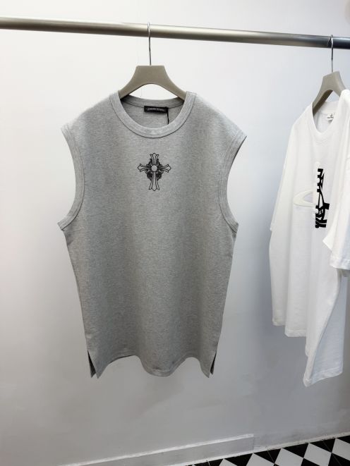 クロムハーツ n級 ノースリーブTシャツ クロスプリントデザイン 肌触り良好 口コミ多数人気モデル