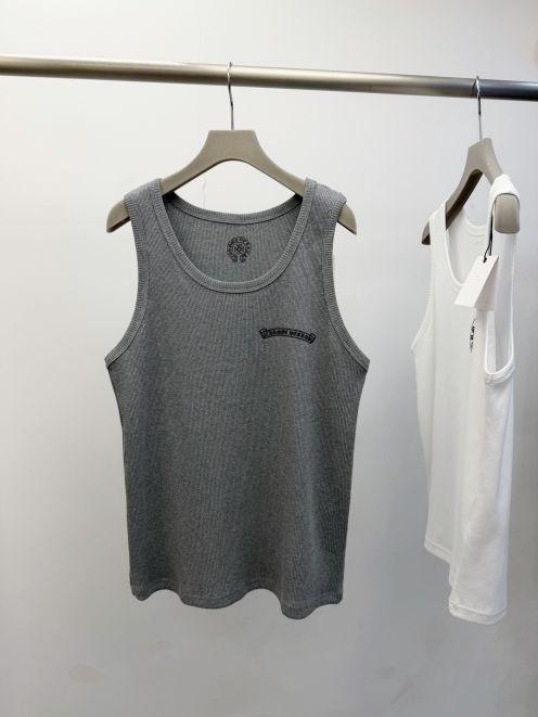クロムハーツ スーパーコピー リブタンクトップ ロゴ刺繍デザイン 肌触り良好 定番人気モデル