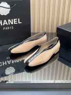 シャネル スーパーコピー フラットパンプス スエード調デザイン バイカラー仕様 定番