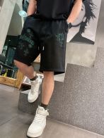 クロムハーツ 格安 スウェットショートパンツ グリーンクロス刺繍デザイン 快適な着心地 高評価