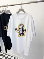 クロムハーツ ハイブランド スカルプリントTシャツ レインボーライン 半袖モデル 上質感