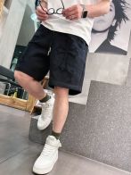 クロムハーツ ブランド コピー クロス刺繍ショートパンツ ブラック仕様 夏服モデル 通気