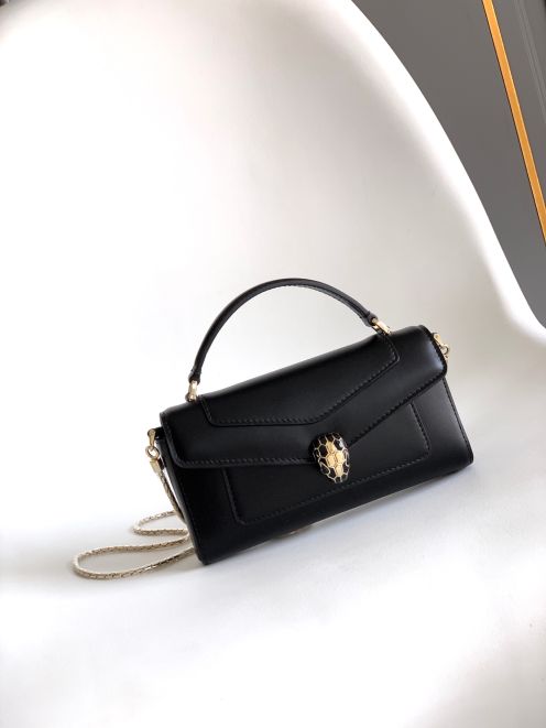 ブルガリ 格安 セルペンティトップハンドルバッグ ミニショルダー 本革使用