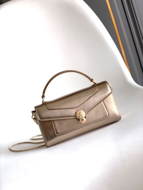 ブルガリ ハイブランド セルペンティトップハンドルバッグ ミニショルダー 高品質