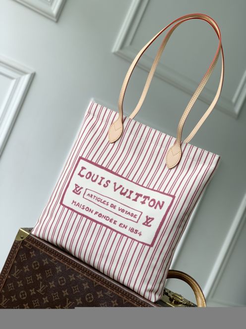 ルイヴィトン 本物級コピー ストライプトートバッグ キャンバスデザイン 大容量仕様 高評価