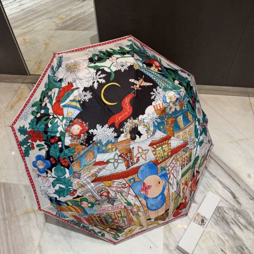 ルイヴィトン 格安 アートプリント折りたたみ傘 ホワイト仕様 本格派モデル