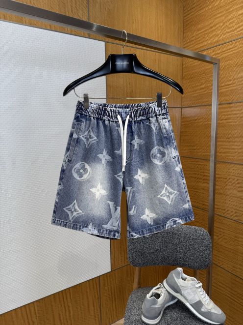 ルイヴィトン n級 モノグラムデニムショートパンツ 通気仕様 高再現度 夏服