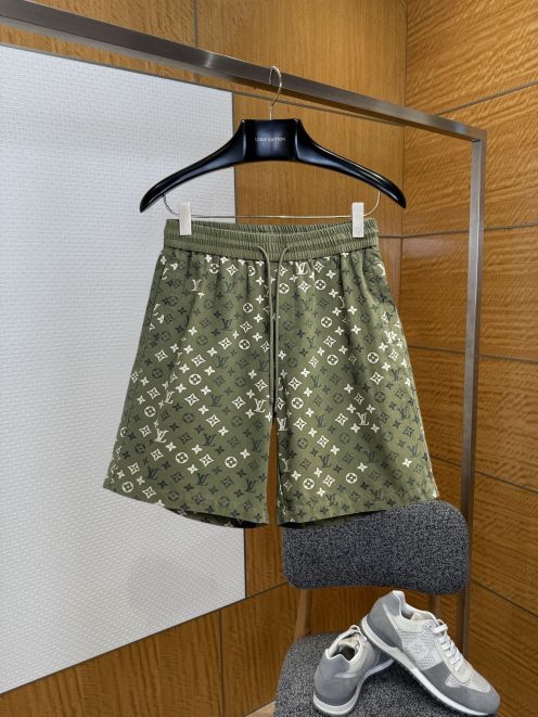 ルイヴィトン ハイブランド モノグラムハーフパンツ 総柄プリント 通気仕様 満足度高い