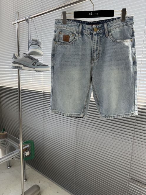 ルイヴィトン 本物級コピー デニムハーフパンツ ヴィンテージ加工 満足度高い