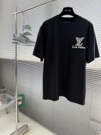 ルイヴィトン ハイブランド ロゴ刺繍半袖Tシャツ 肌触り良好 ブランド代用