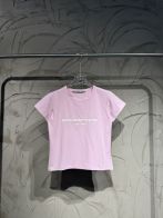 アレキサンダーワン 本物級コピー ロゴ半袖Tシャツ ラインストーン装飾 夏服 高再現度