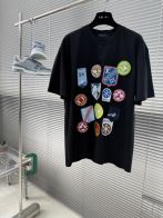 ルイヴィトン 本物級コピー ワッペンデザイン半袖Tシャツ 通気 発送保証