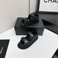 シャネル ブランド コピー スポーツサンダル ブラック仕様 高級レベル仕様