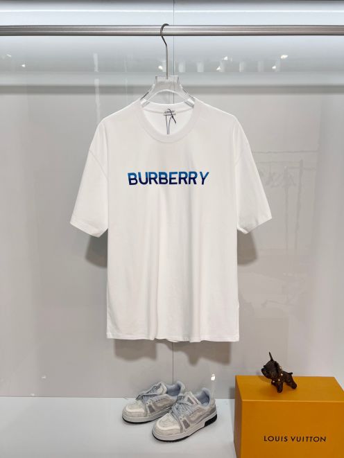 バーバリー ハイブランド ロゴ半袖Tシャツ 男女兼用 追跡可能