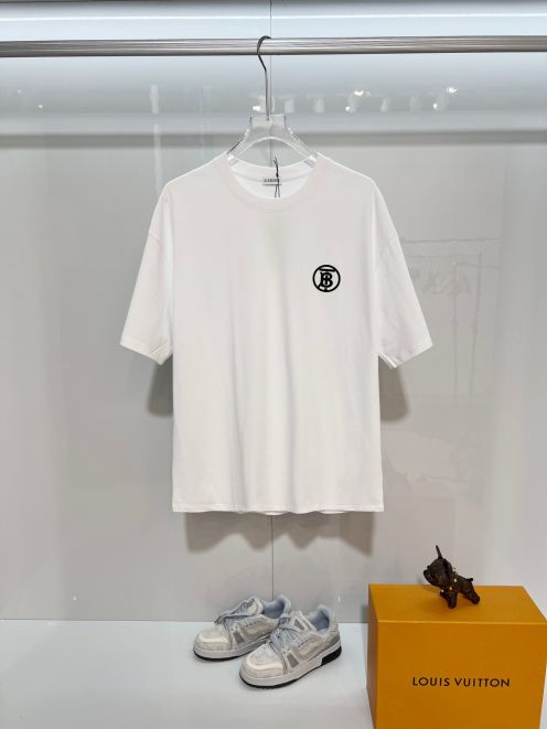 バーバリー ハイブランド ワンポイント半袖Tシャツ 通気 高品質