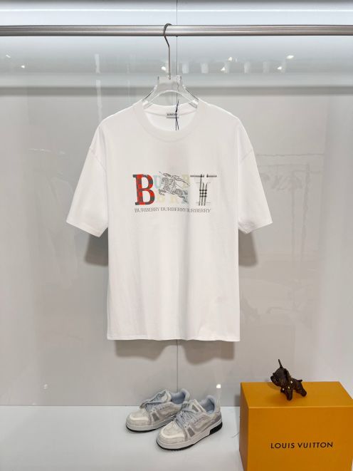 バーバリー n級 ロゴプリント半袖Tシャツ 男女兼用 上質感