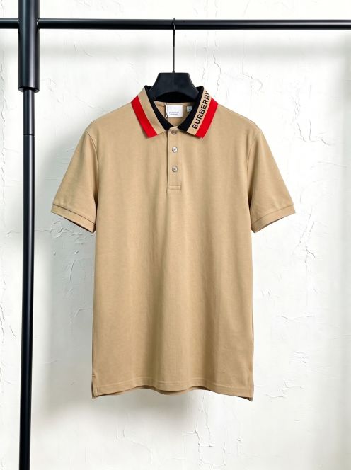 バーバリー スーパーコピー 半袖ポロシャツ シンプルライン 夏服 口コミ多数