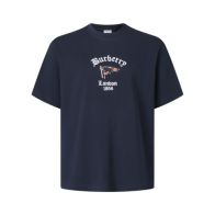 バーバリー ブランド コピー ロゴ刺繍半袖Tシャツ シンプルデザイン 新作