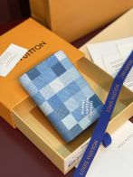 ルイヴィトン ハイブランド ダミエカードウォレット ブルー系モデル 高評価