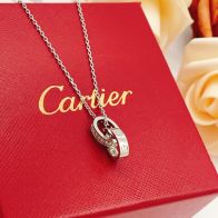 カルティエ 本物級コピー ラブネックレス ダブルリング仕様 高再現度