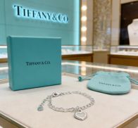 ティファニー 本物級コピー ハートチャームブレスレット シルバーチェーン仕様 正確な刻印
