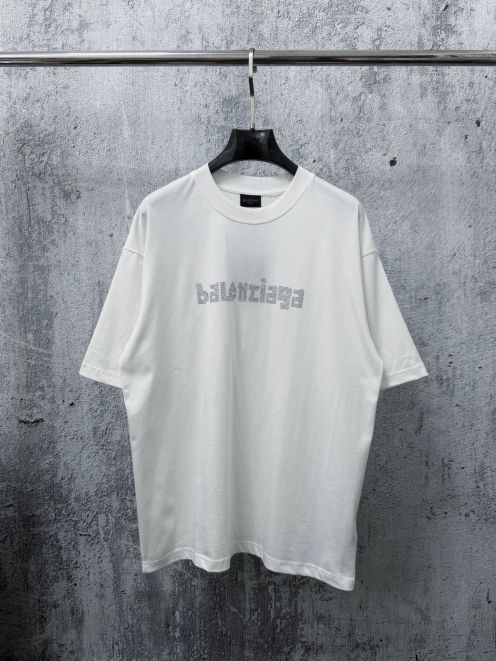 バレンシアガ 格安 ロゴTシャツ 半袖カットソー 刺繍デザイン シンプル仕上げ 定番