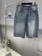 バレンシアガ 本物級コピー デニムショートパンツ ヴィンテージ加工デザイン 激安