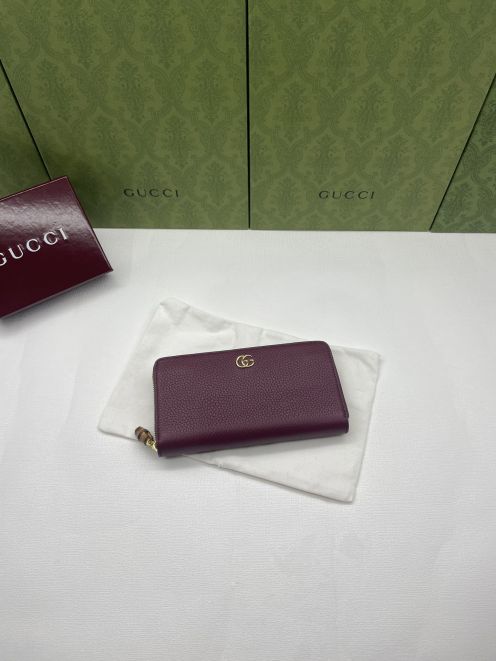 グッチ ブランド コピー GGロゴジップアラウンド長財布 レザーウォレット 圧倒的な再現度