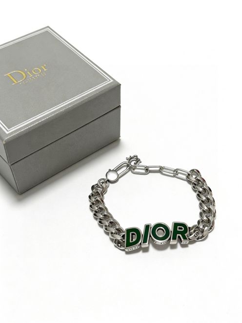 ディオール ハイブランド DIORロゴチェーンブレスレット メタルリンクデザイン 高級レベル仕様