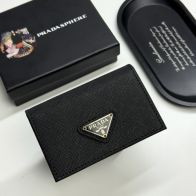 プラダ ハイブランド カードケース ミニウォレット 三角ロゴプレート 高品質
