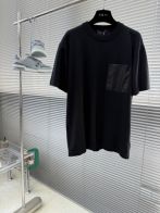 ルイヴィトン ハイブランド ニット半袖Tシャツ 異素材ポケットデザイン 確実に届く