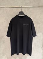 バレンシアガ 格安 ロゴ刺繍半袖Tシャツ ミニマルブラック設計 満足度高い