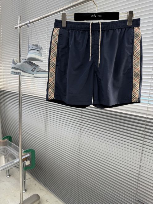 バーバリー 格安 ショートパンツ チェック切替デザイン リラックス仕様 高評価