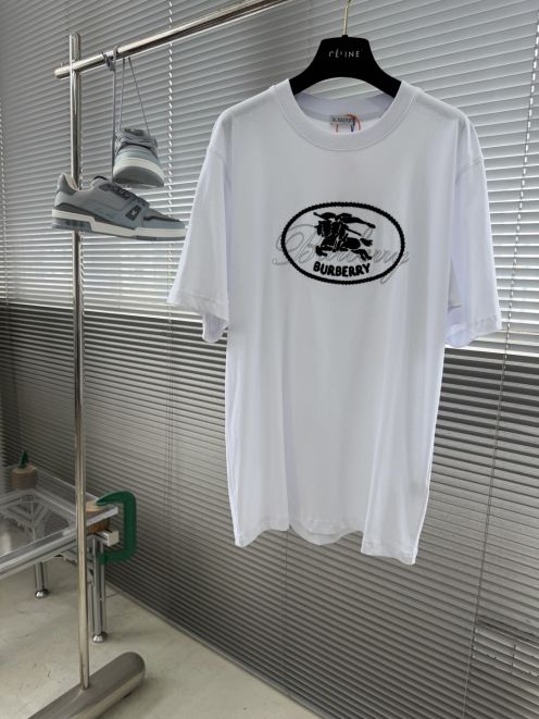 バーバリー ハイブランド 半袖Tシャツ グラフィックロゴデザイン カジュアルスタイル 高品質