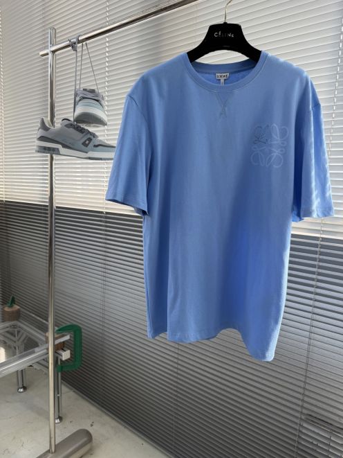 ロエベ 格安 アナグラムロゴ半袖Tシャツ シンプルデザイン 高品質
