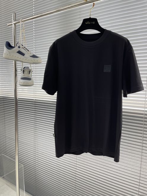 ロエベ スーパーコピー ミニアナグラムパッチTシャツ 半袖シンプルデザイン 満足度高い