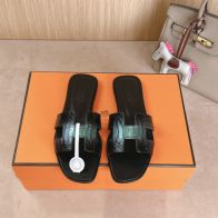 エルメス n級 Hカットサンダル クロコ型押し フラット仕様 実店舗運営