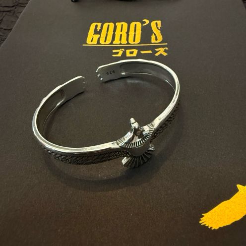ゴローズ スーパーコピー イーグルバングル シルバーブレスレット 立体造形デザイン 口コミ多数