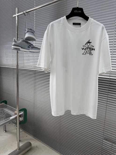 ルイヴィトン スーパーコピー ミニロゴ刺繍半袖Tシャツ シンプル設計 安心サイト
