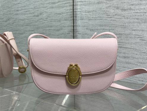 ディオール ハイブランド ショルダーバッグ ピンクレザー ゴールド金具 高品質