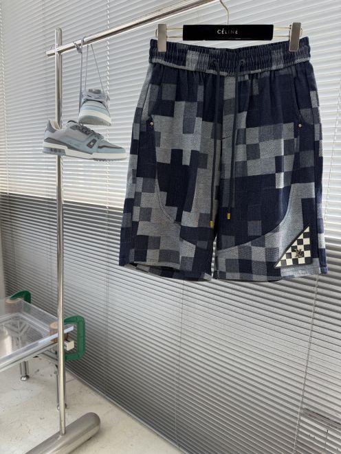 ルイ・ヴィトン 本物級コピー ショートパンツ ピクセルチェック柄 快適な着心地 口コミ多数
