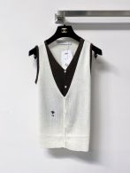 ディオール ハイブランド Vネックニットベスト レイヤード配色刺繍デザイン シンプルデザイン 上質感 レディース