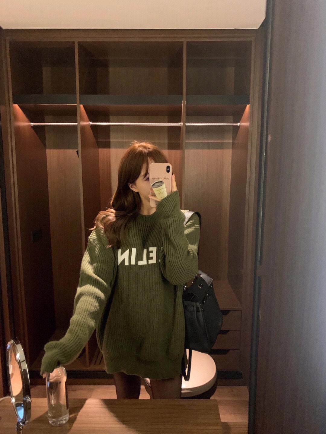 セリーヌイタリアコピー ニット素材 冬服 トップス セーター 暖かい 人気新作 ゆったり グリーン_2