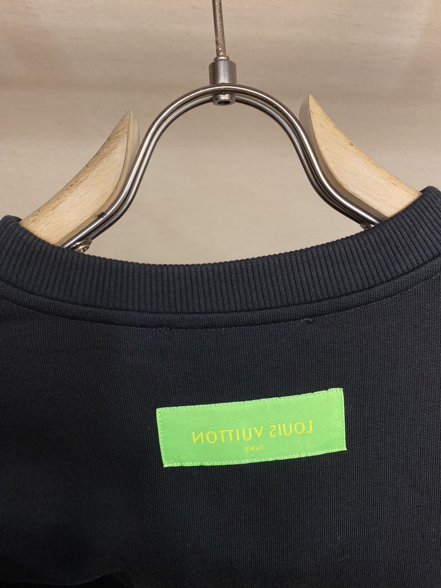 ルイヴィトンパーカーヤフオクコピートップス 男女兼用 純綿 大人気 ロゴ刺繍 快適 柔らかい ブラック_9