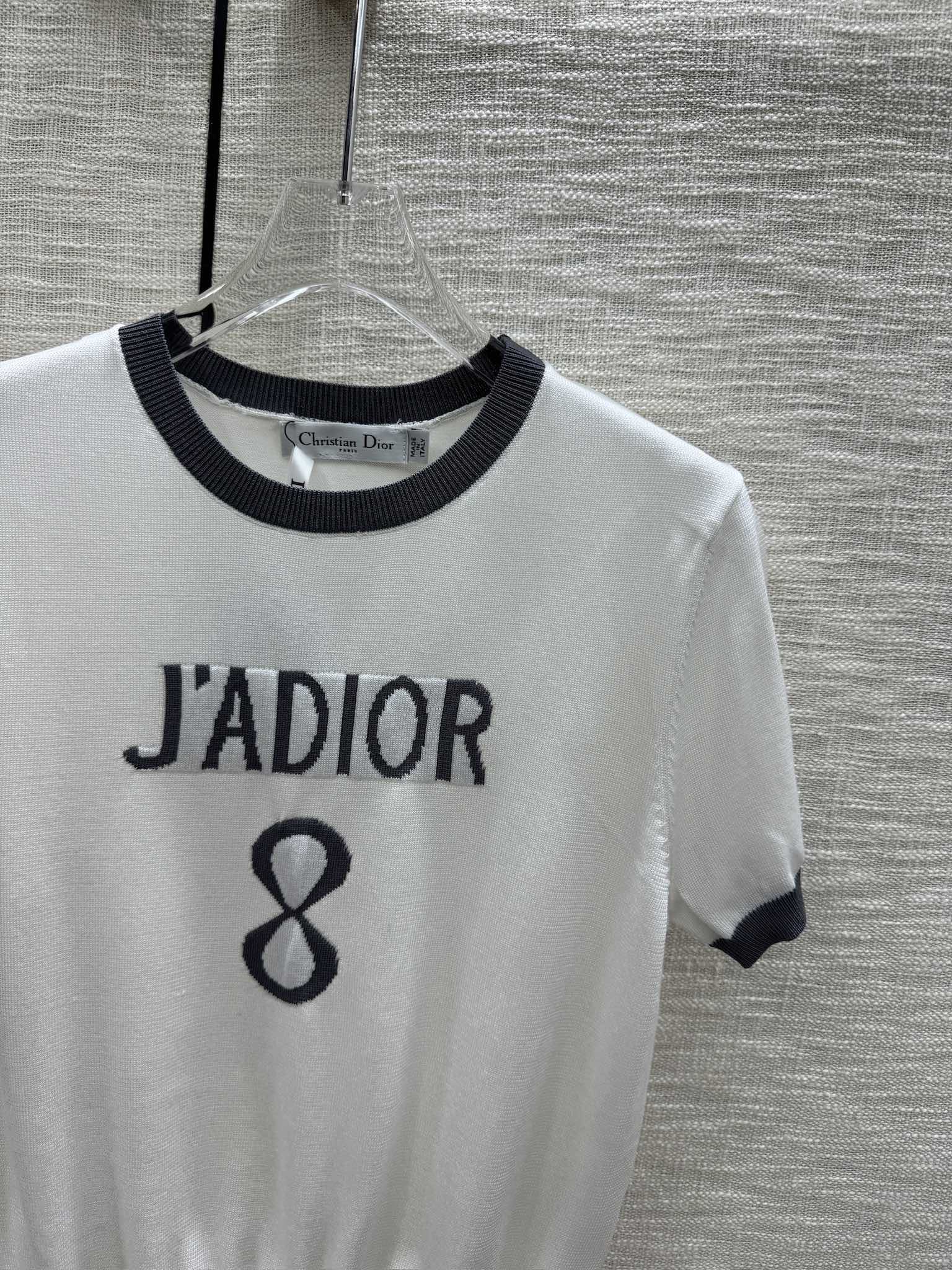 メンズ ディオールtシャツスーパーコピー 純綿 ショット トップス ロゴプリント 半袖 型番A989B290C ホワイト_2